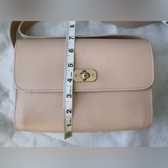 VGUC A.P.C. Greenwich Leather Crossbody Shoulder Bag in Pale Pink - Picture 13 of 16